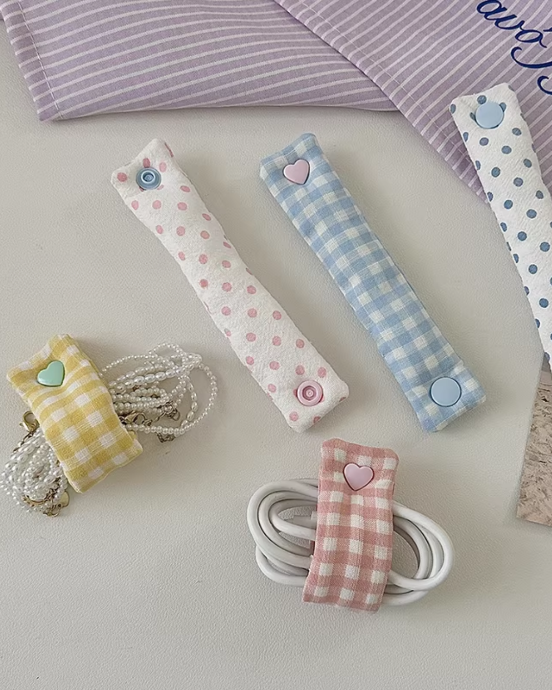 plaid cable organizer