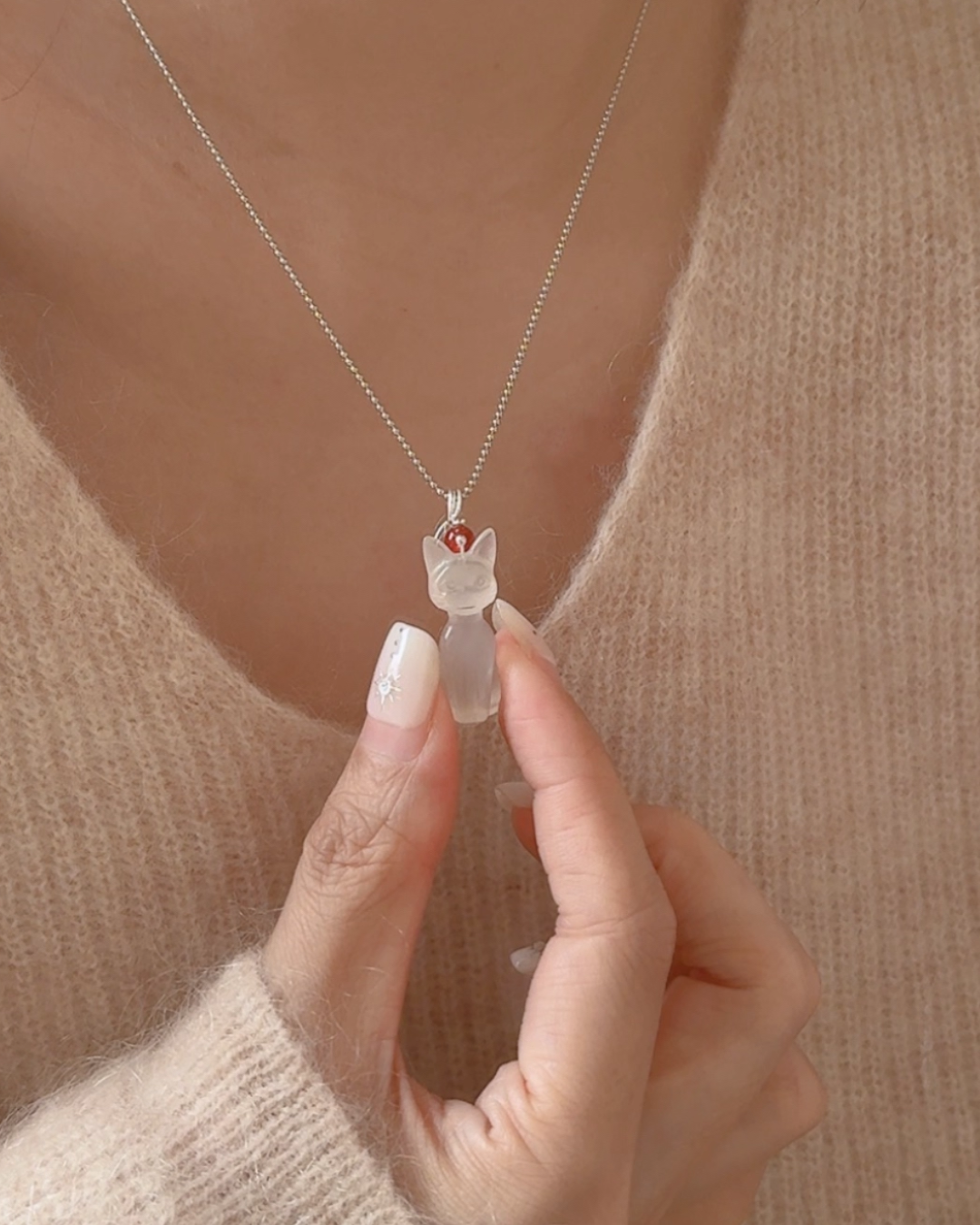 a beloved cat necklace