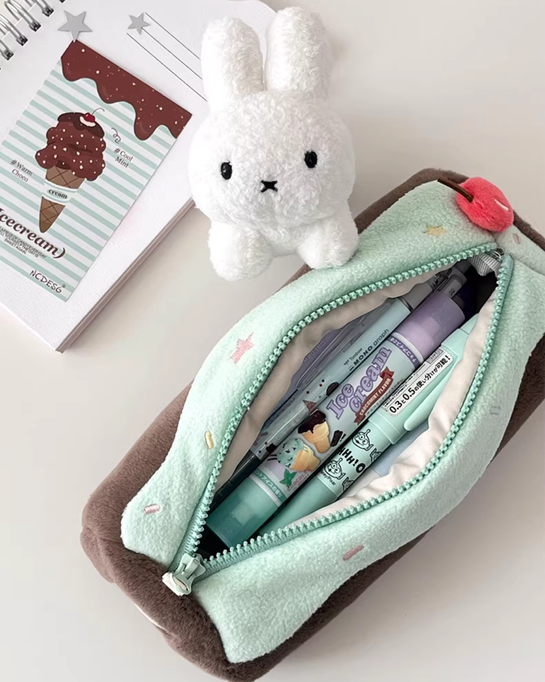 swiss roll plush pencil case π°β¨