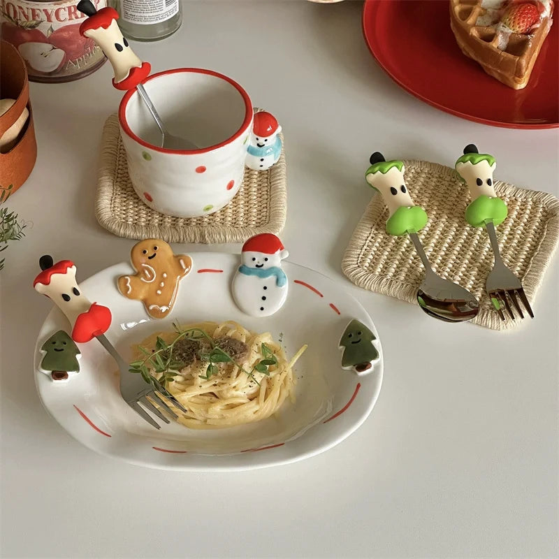 apple spoon and fork set š