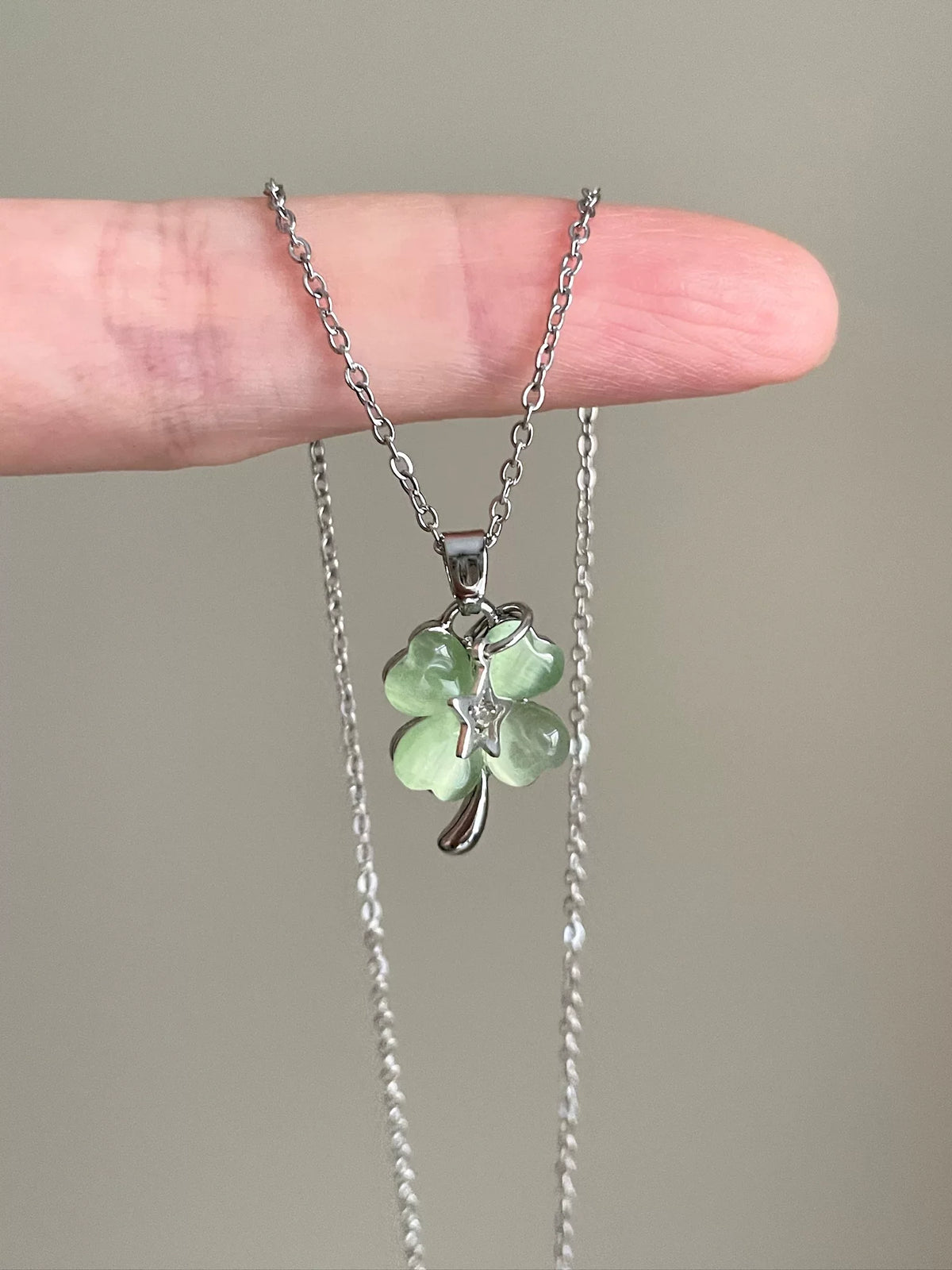 lucky clover necklace π