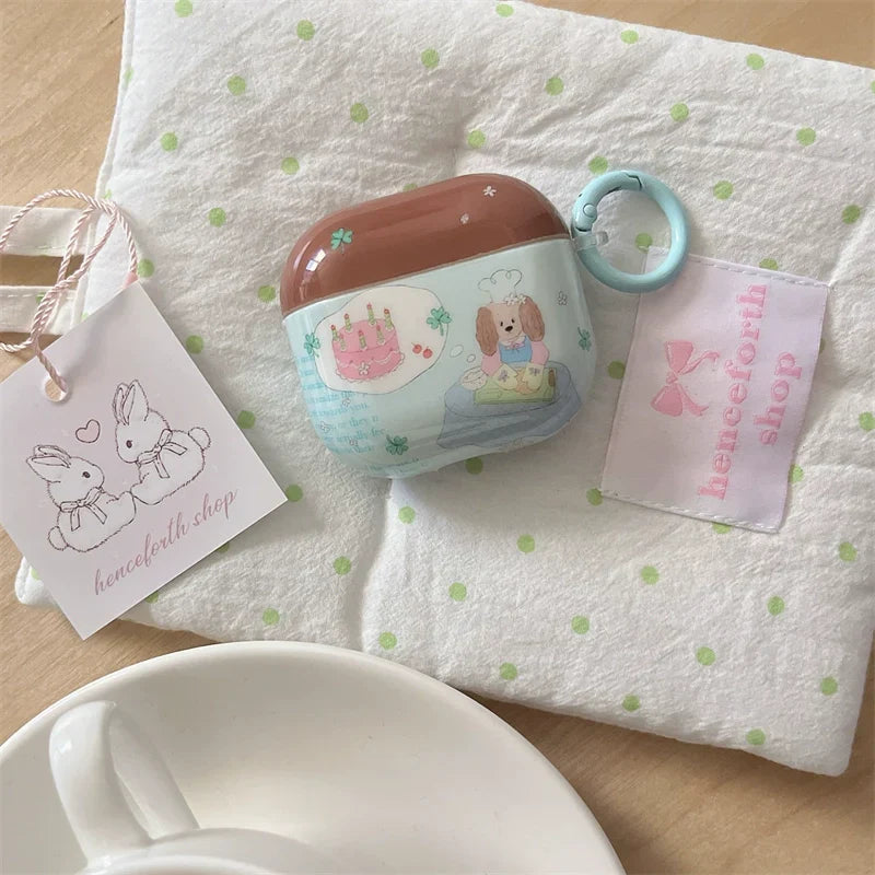 puppy birthday cake airpod case