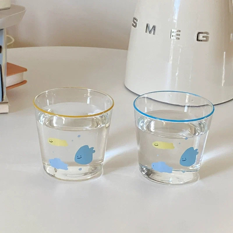 little candy fish glass cup