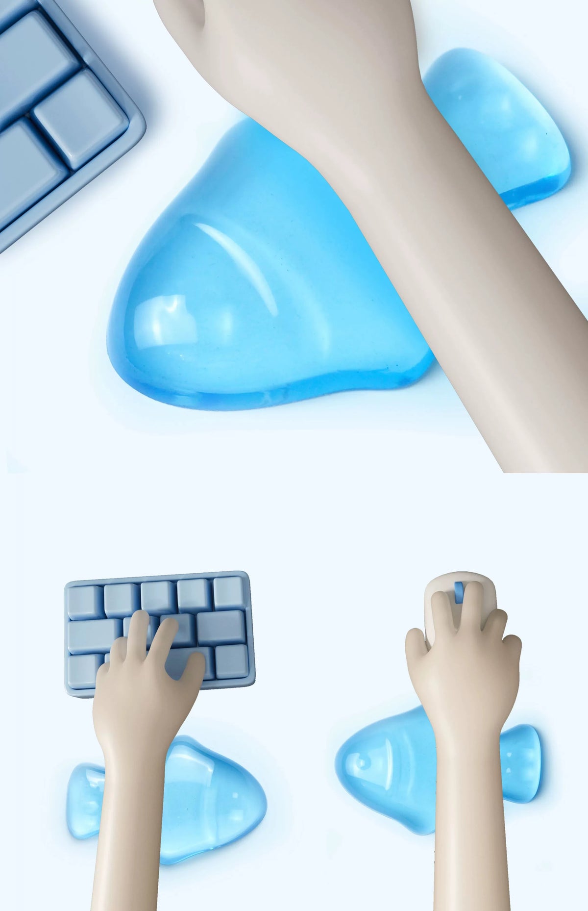 blue fish wrist rest π