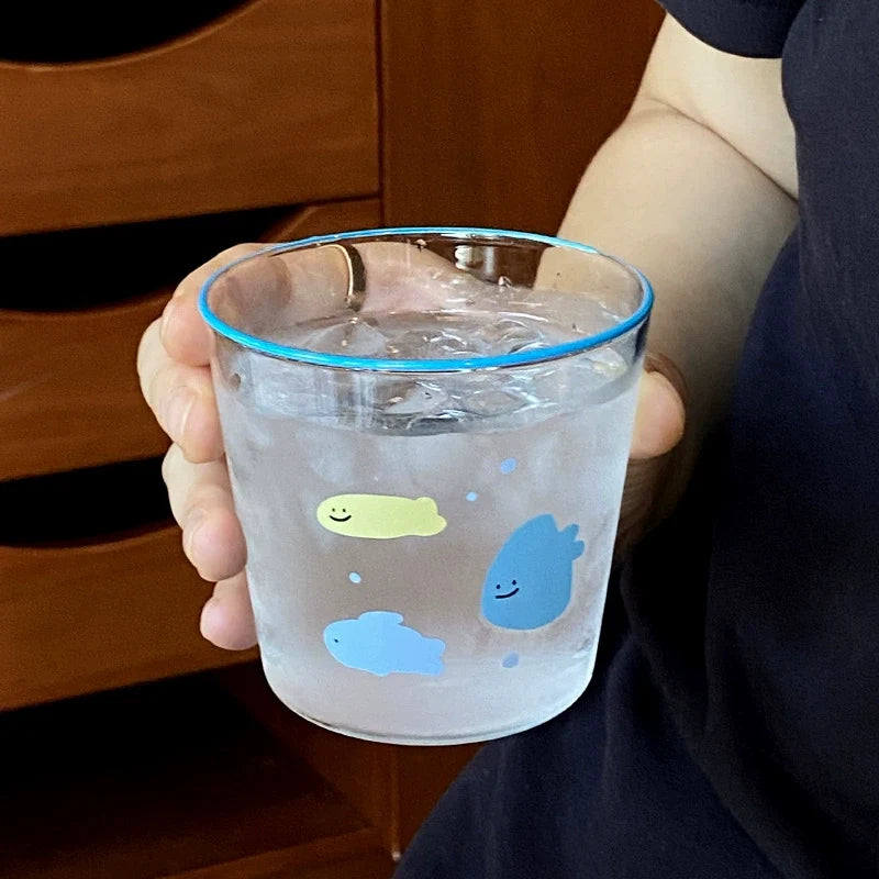 little candy fish glass cup