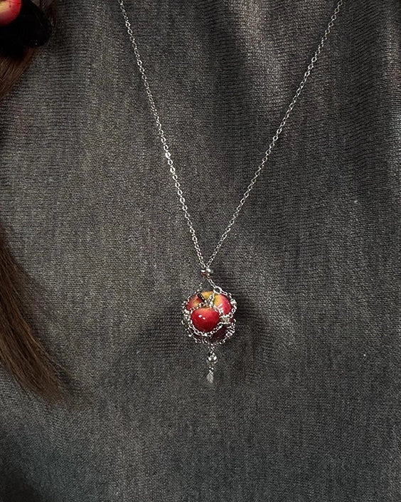 forbidden apple necklace πβ¨