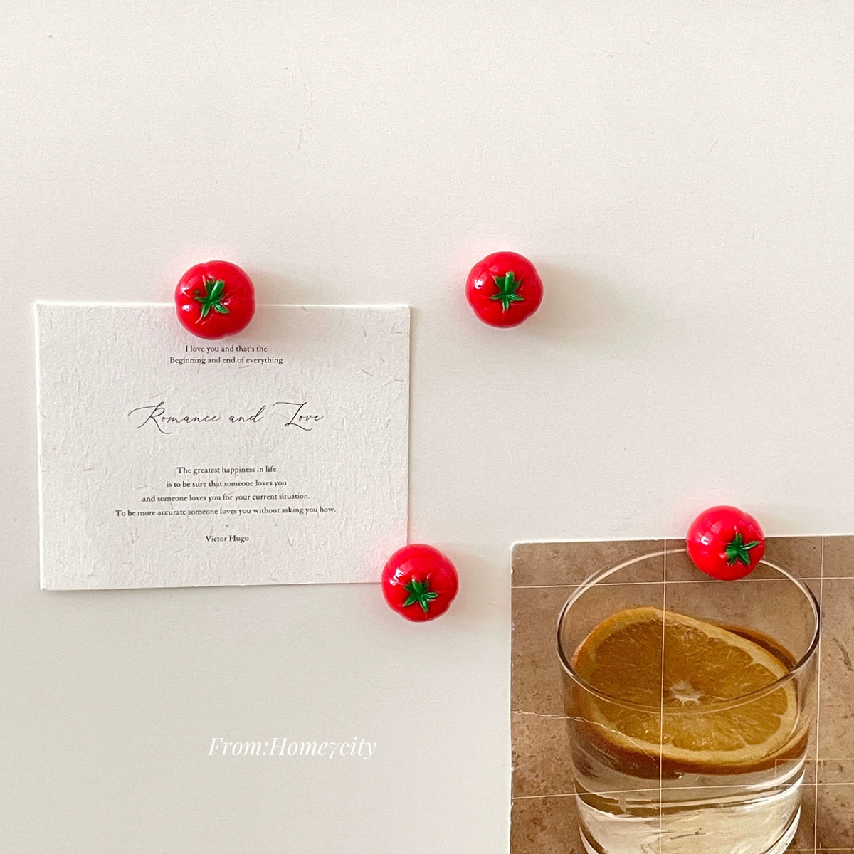 mini tomato fridge magnets
