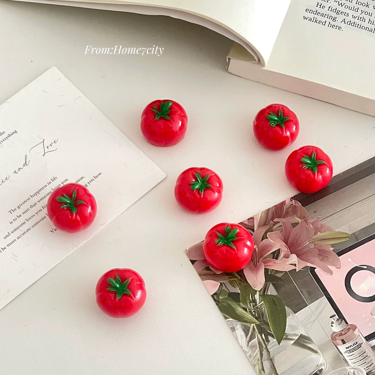 mini tomato fridge magnets
