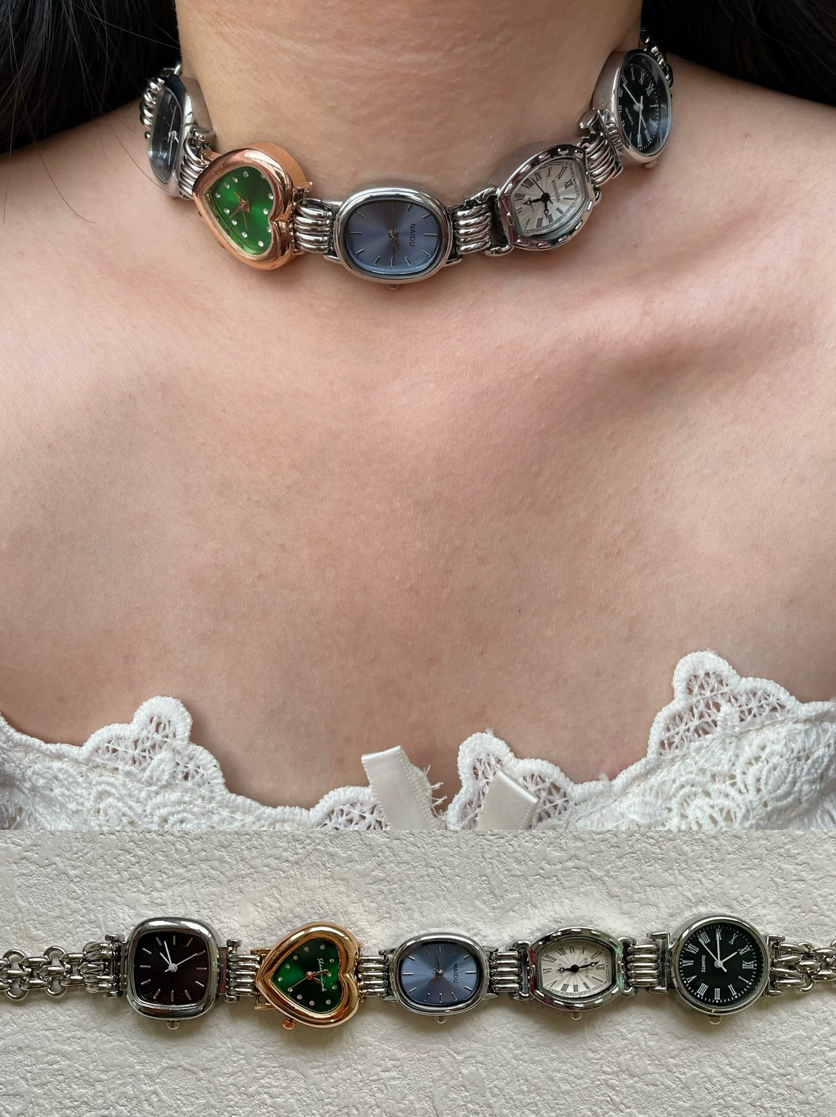 analog watch chocker