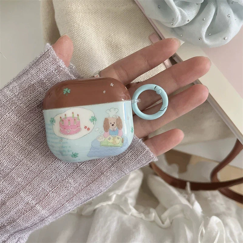 puppy birthday cake airpod case