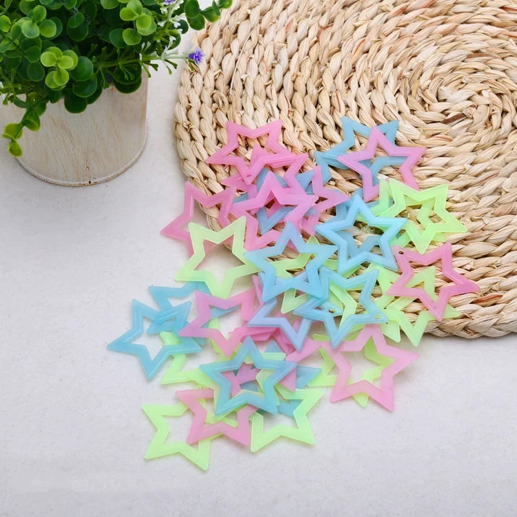 luminous star wall stickers
