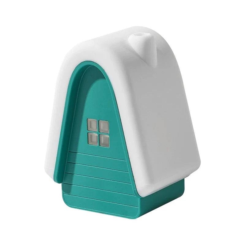 snow cottage house lamp