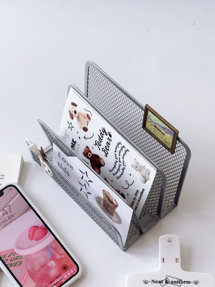 small desk note holder