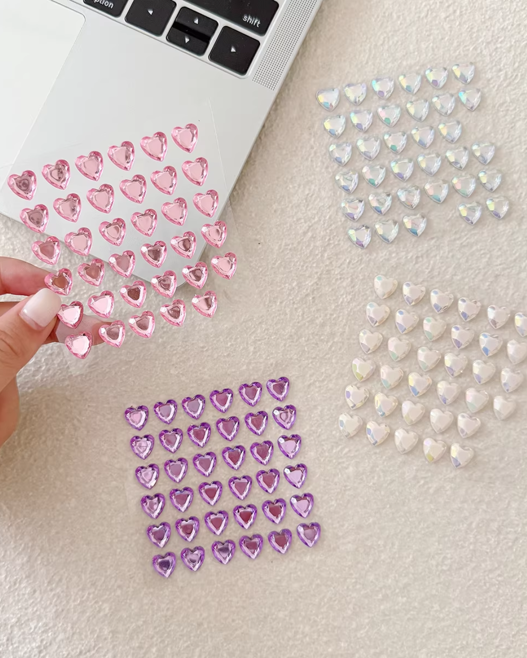 heart diamond stickers