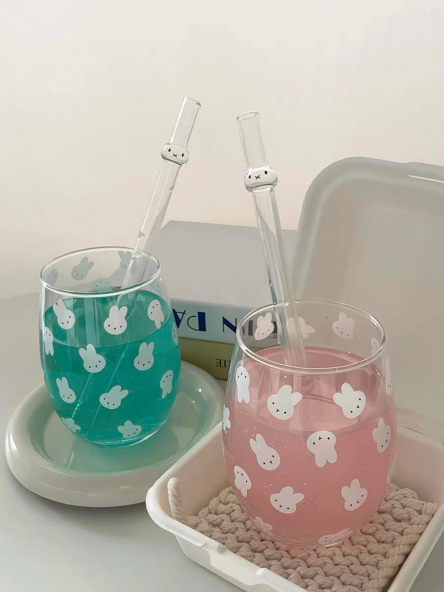 miffy glass straw