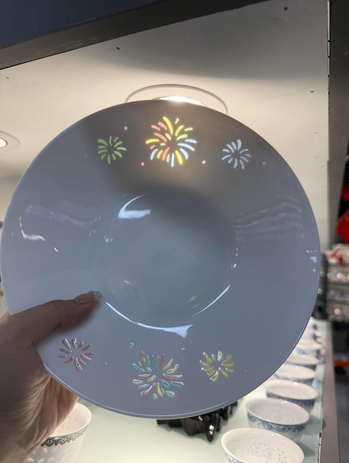 fireworks ceramic bowl