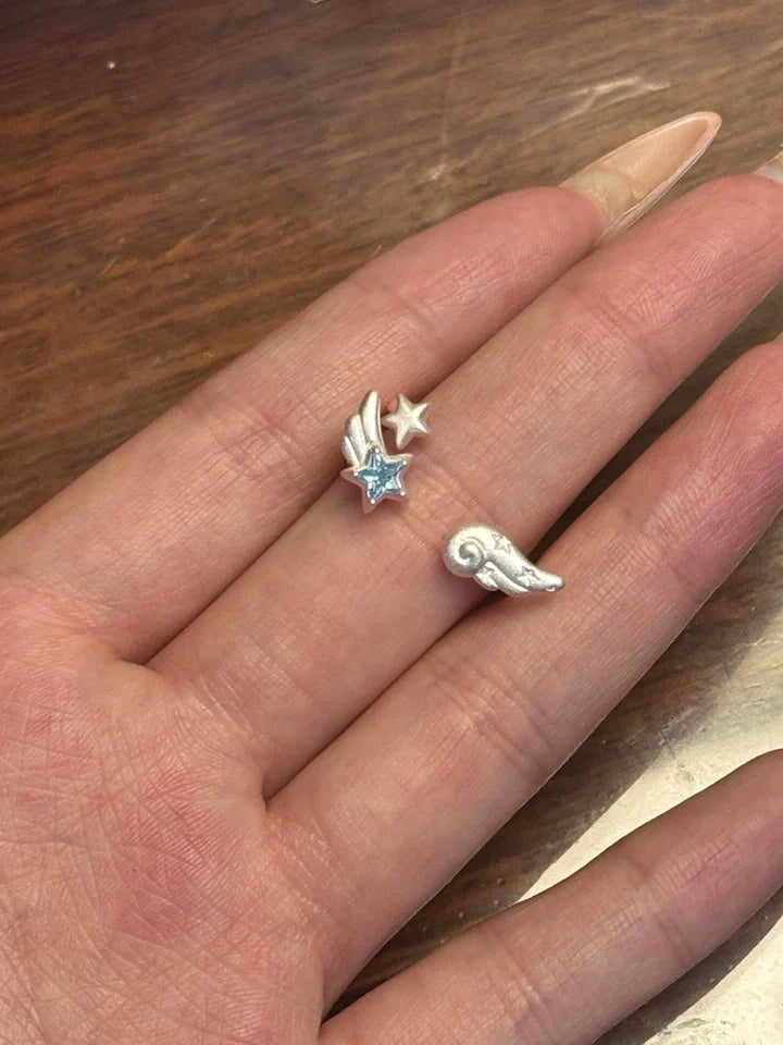 angel wing star ring