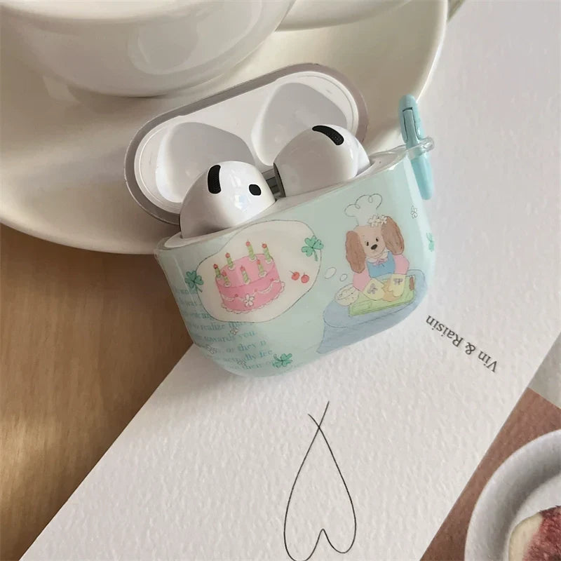 puppy birthday cake airpod case