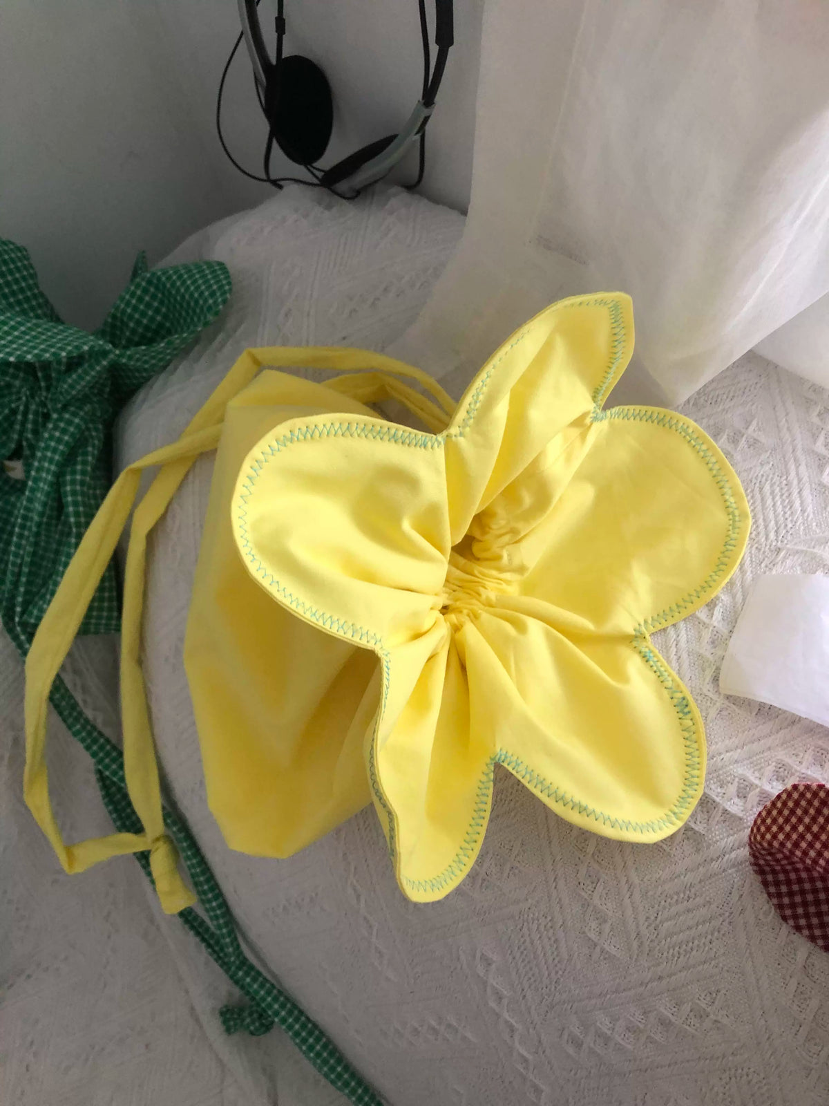 plaid small daisy bag