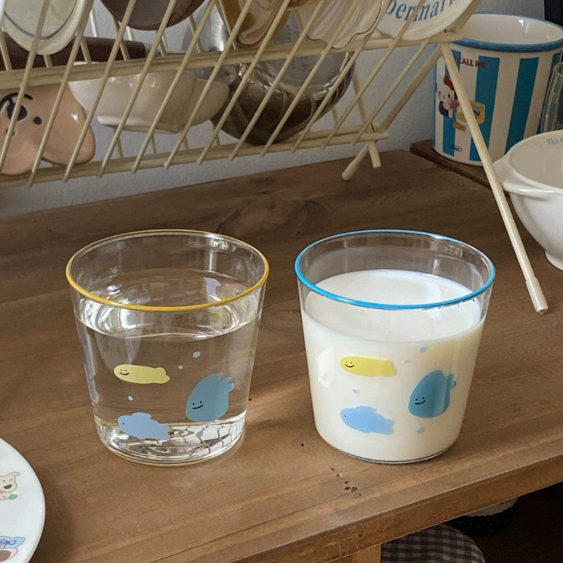 little candy fish glass cup