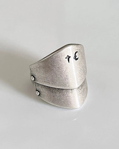 silver armor ring