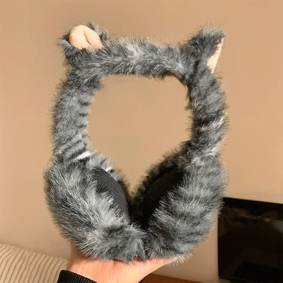 orange cat earmuffs