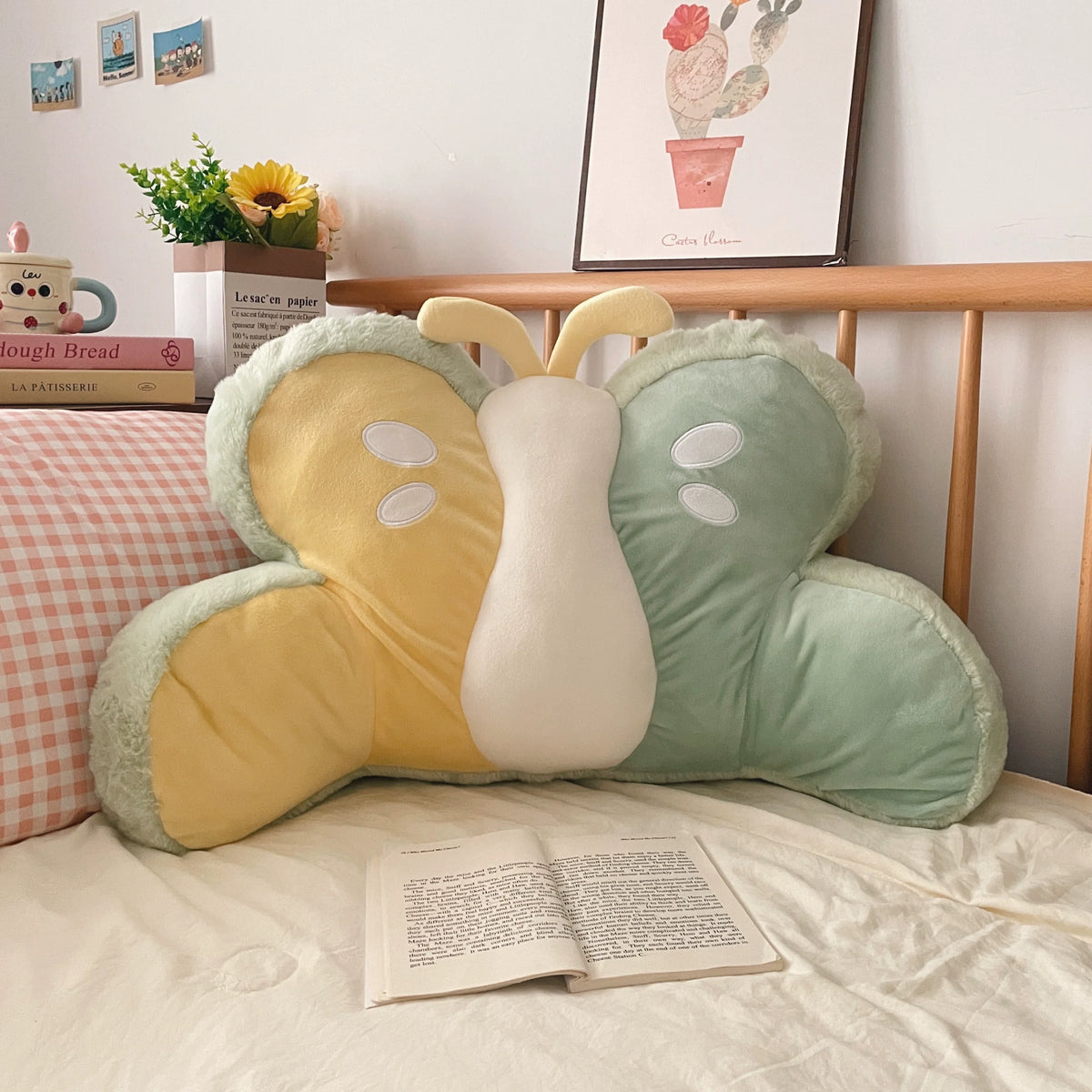 marshmallow butterfly cushion