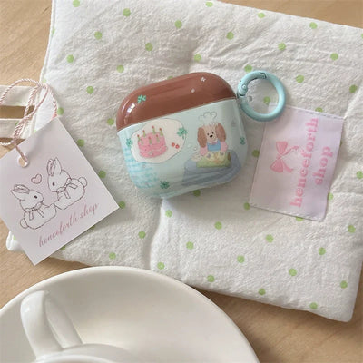 puppy birthday cake airpod case