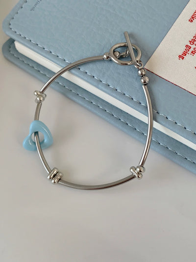 'blue heart' bracelet