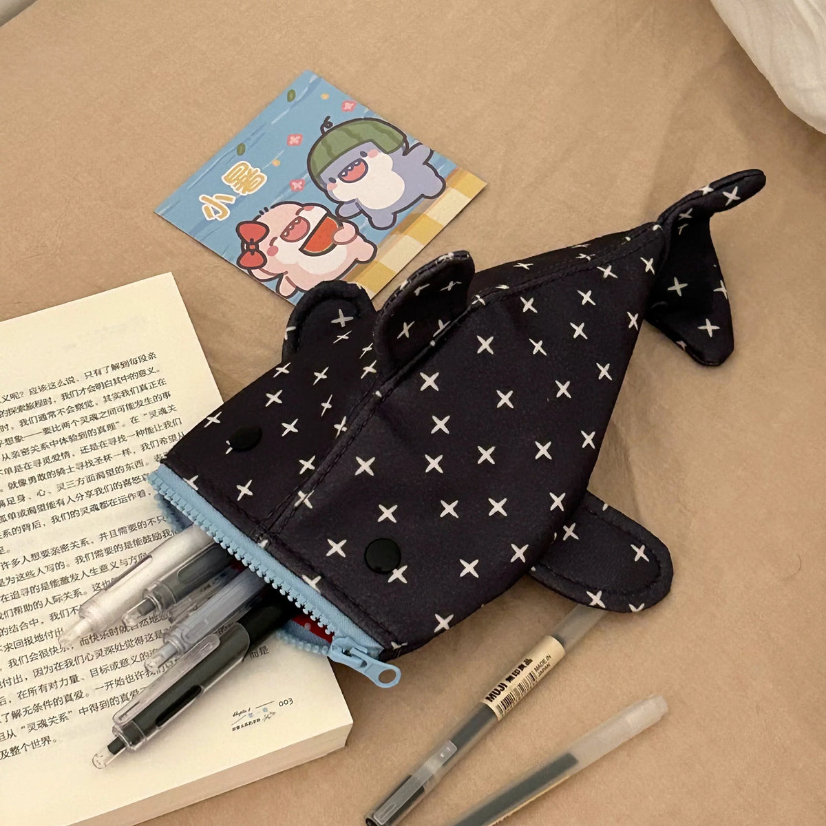 shark pencil case