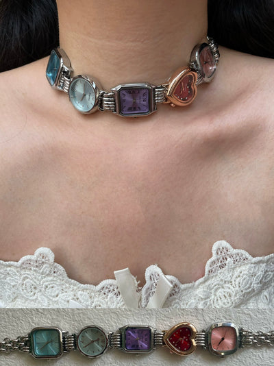 analog watch chocker
