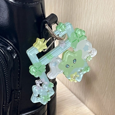 melody note pendant keychain
