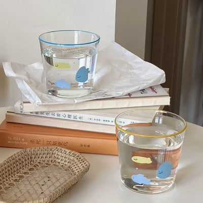 little candy fish glass cup