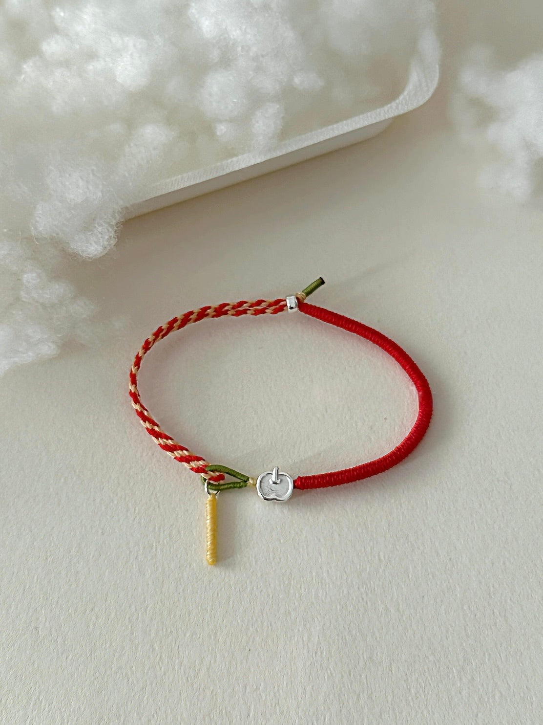 strawberry and apple bracelet