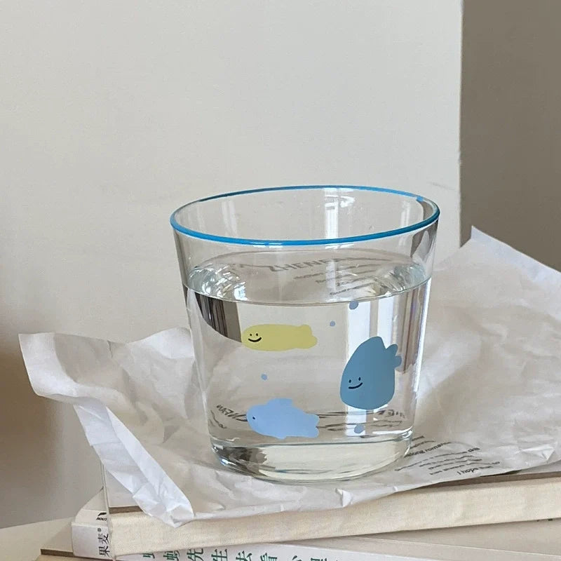 little candy fish glass cup