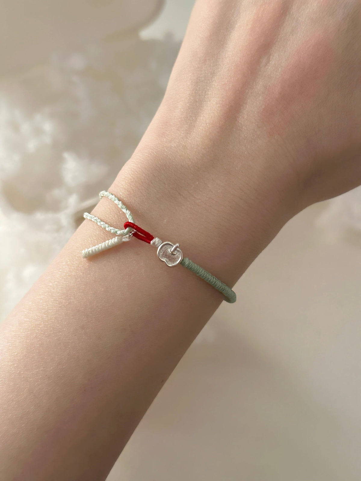 strawberry and apple bracelet