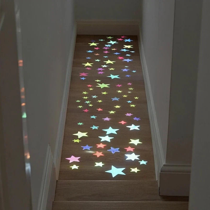 luminous star wall stickers