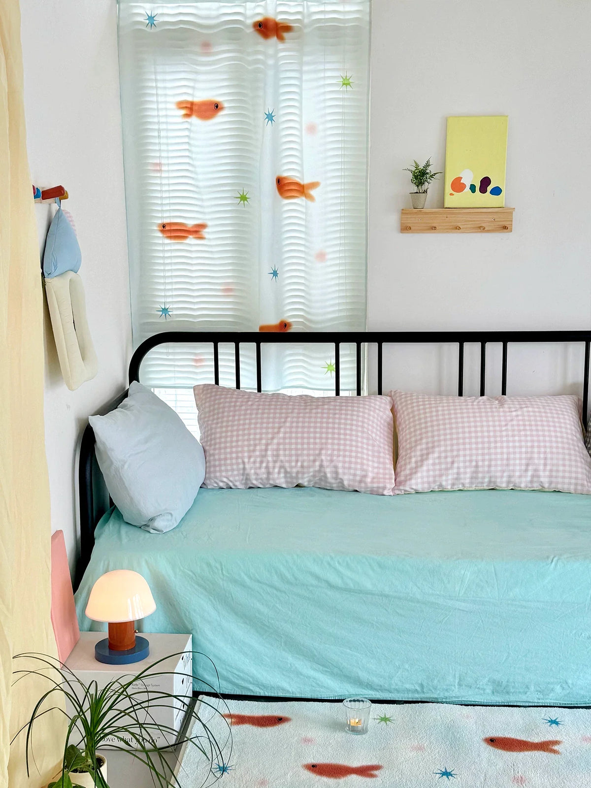 goldfish playground sheer curtain 🐟✨