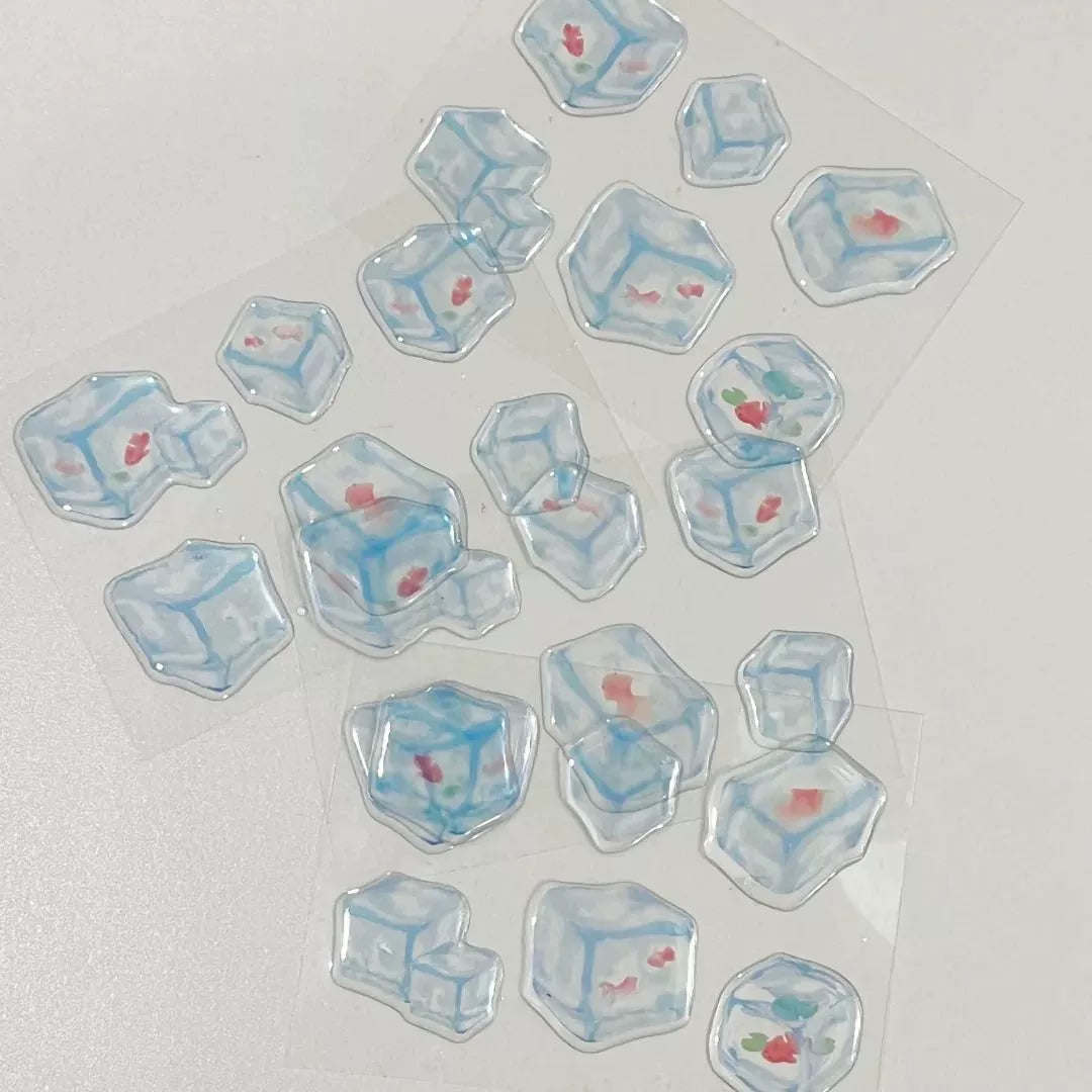 goldfish ice cube stickers