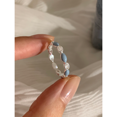 blue starry rings