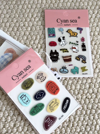 little cartoon sticker
