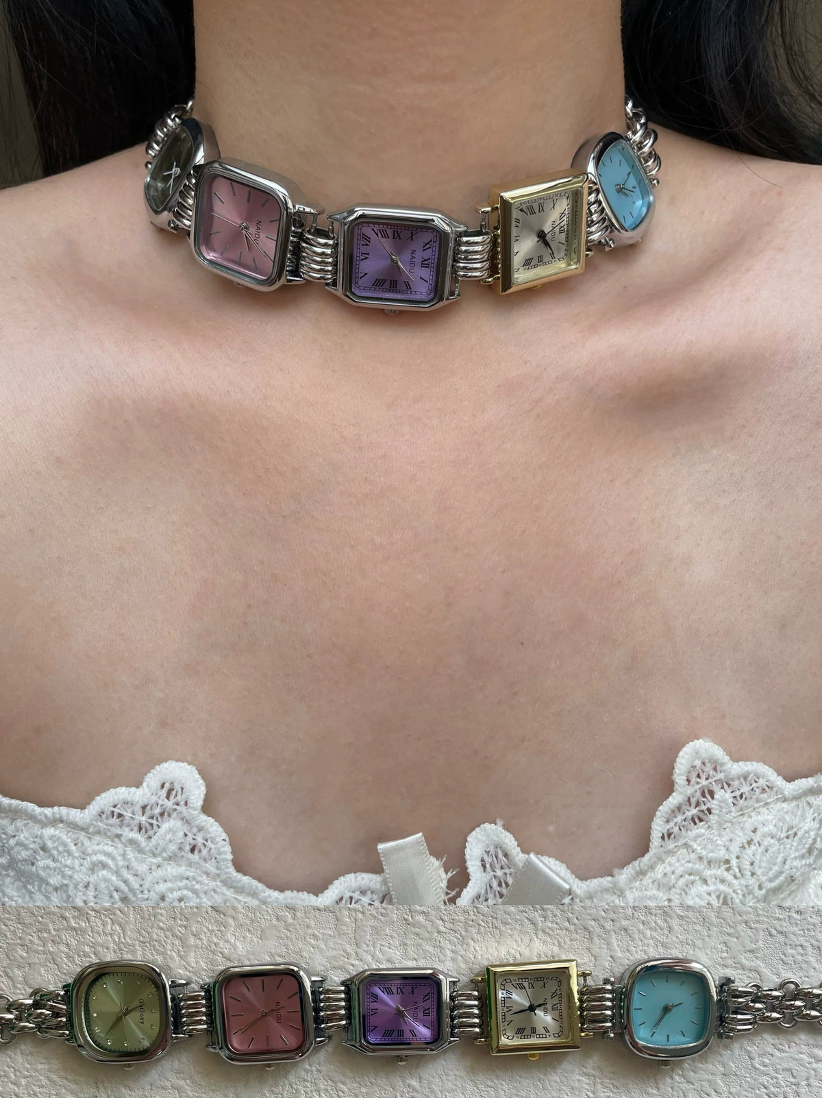 analog watch chocker