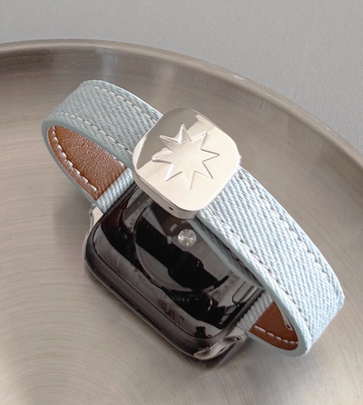star denim apple watch strap